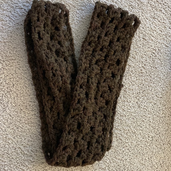 Handmade Accessories - beautiful brown infinity scarf - handmade